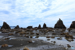 干潮の橋杭岩②