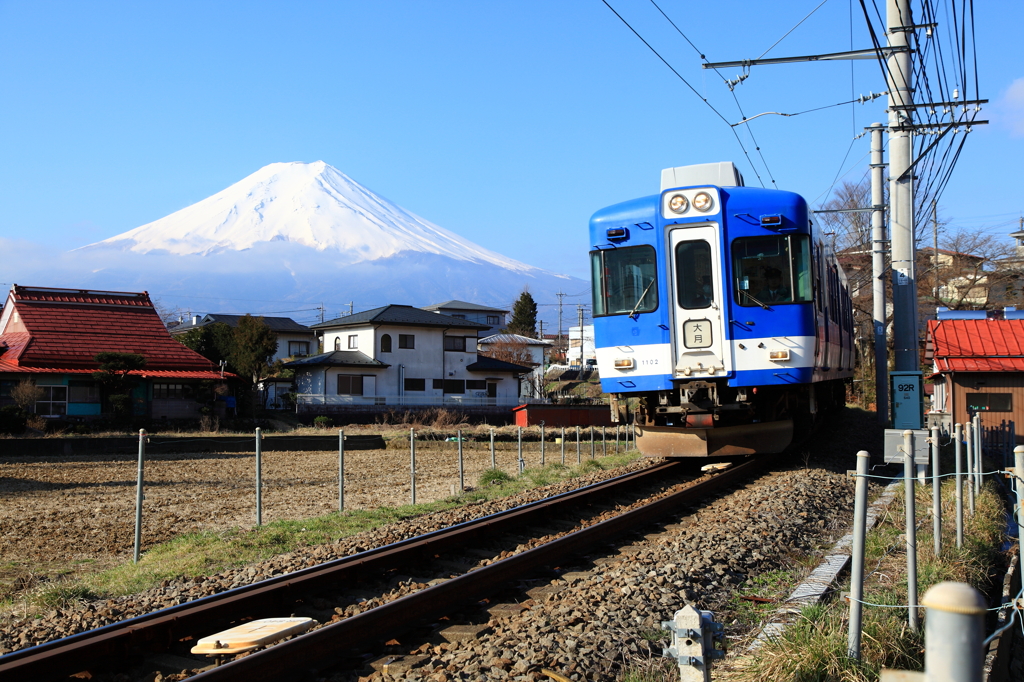 富士山と電車①
