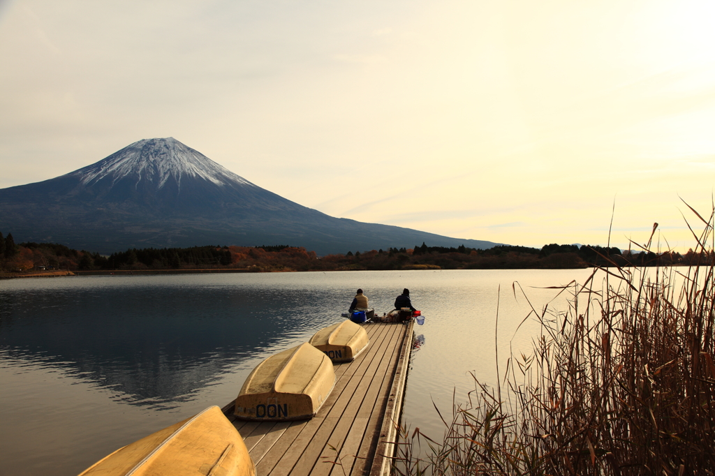 田貫湖の朝