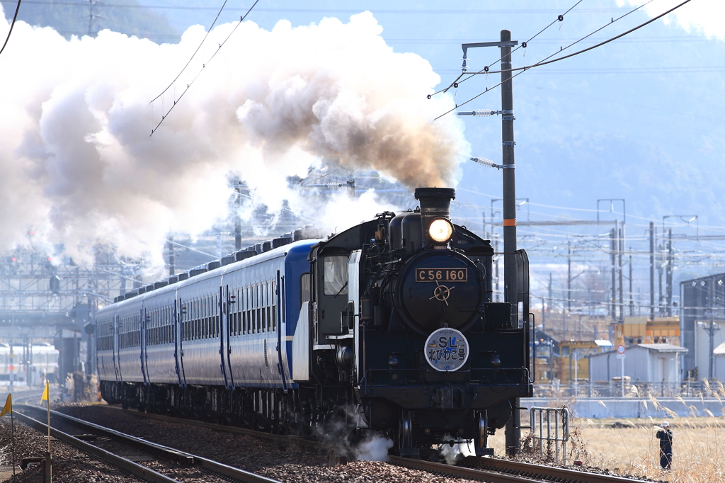 SL走る湖北路