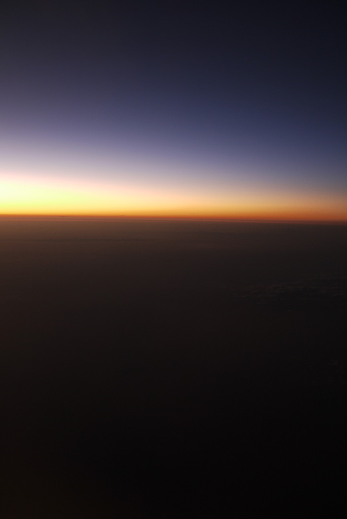 朝焼けの夕焼け