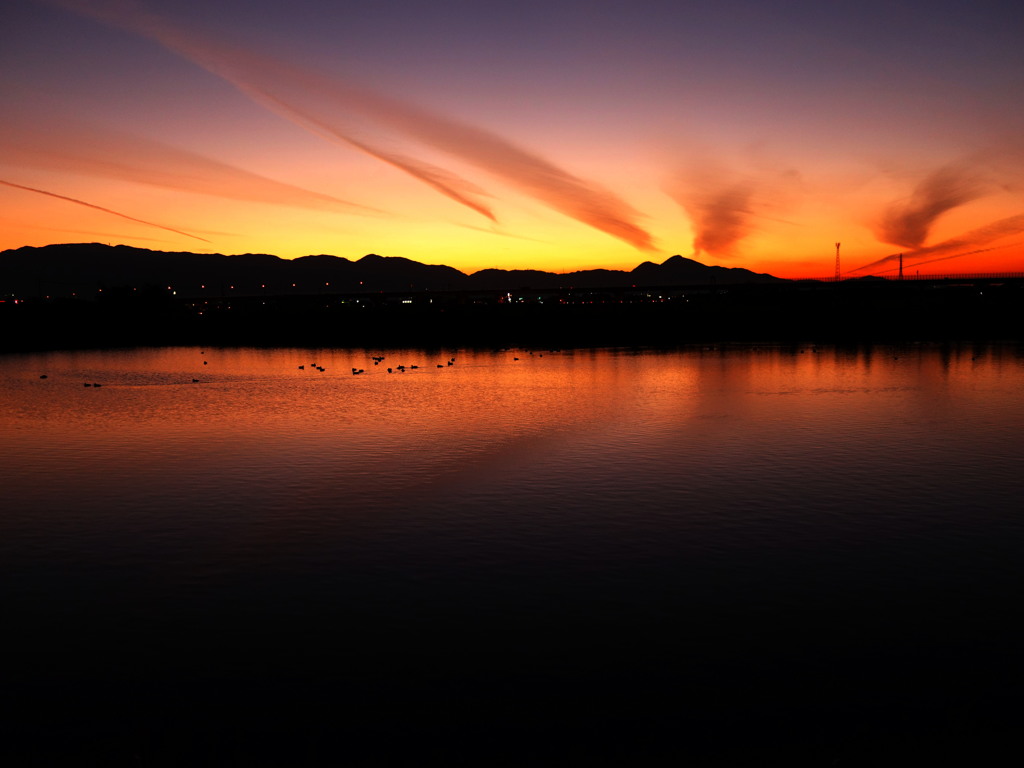 DSC01533　11月の夕焼け