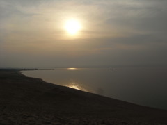とっとり砂丘の夕暮れ