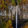 紅葉の白水の滝