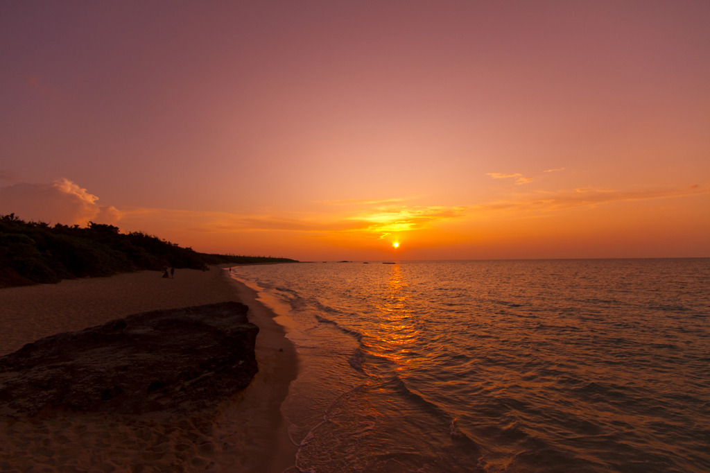 波照間の夕日