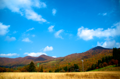 10月の晴れた空