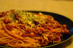 ミートソースパスタ