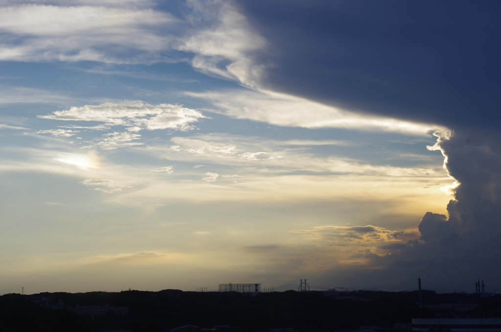 雲と観覧車