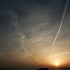 夕日に八雲立つ