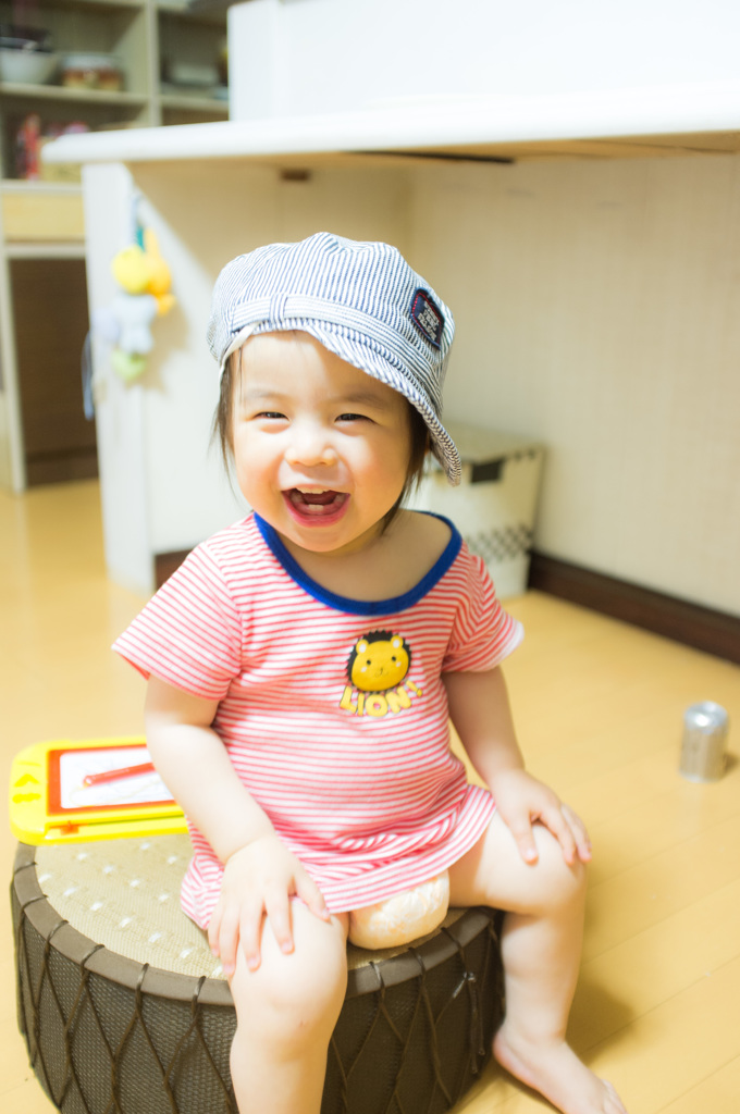帽子デビュー