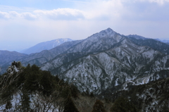 鷹見岩と鎌ヶ岳