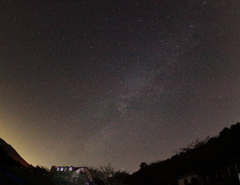 山小屋の夜