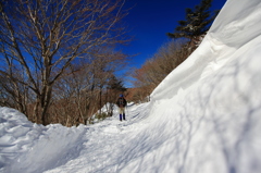 雪山登山気分