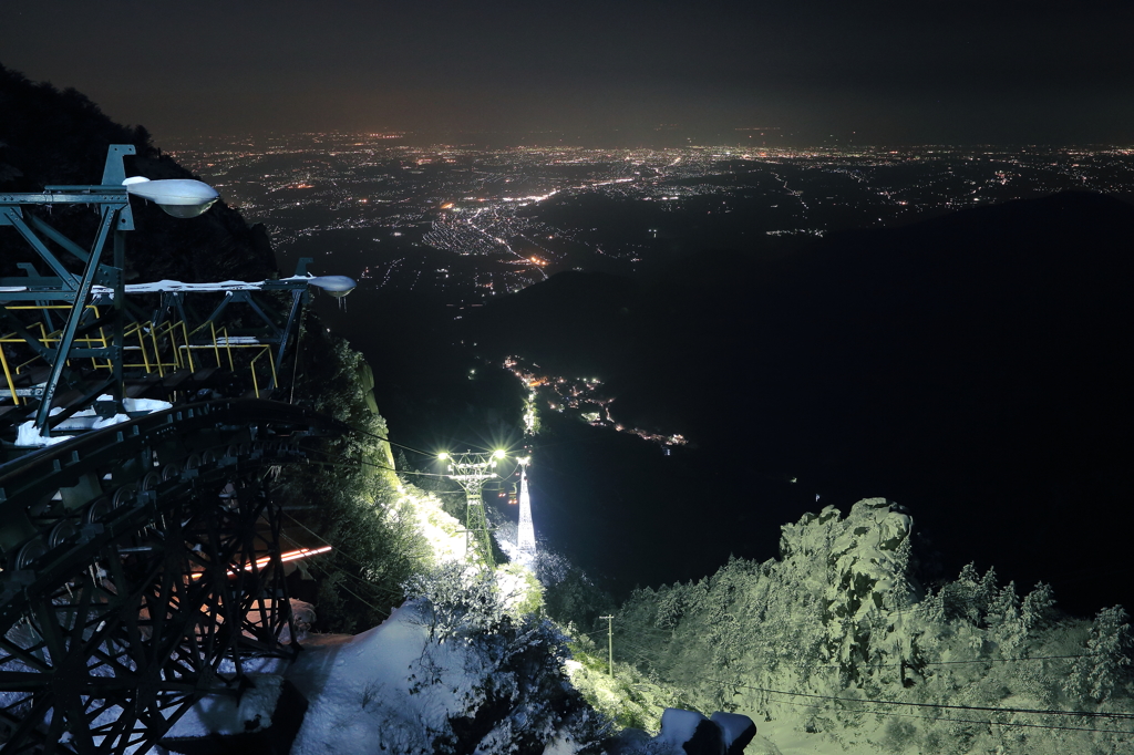 標高差1,180ｍの夜景