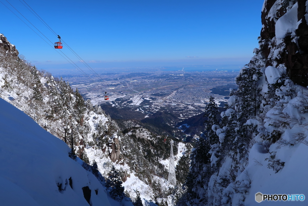 夏山と冬山の対比Ⅱ