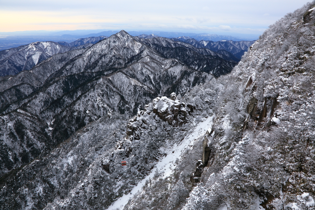 赤い登山者