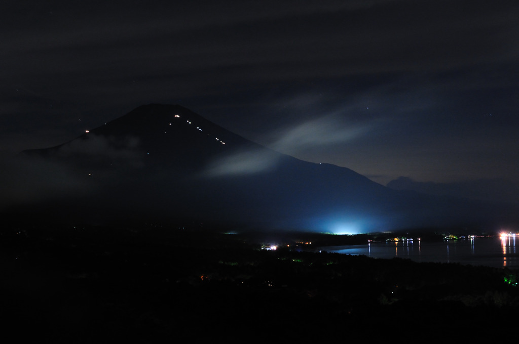 登山者の明かり