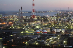 夕闇迫り、夜景の本番始まる