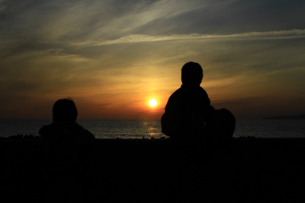 夕日