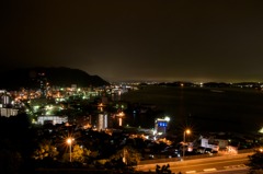 海沿い夜景
