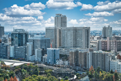 通天閣からの大阪市内風景