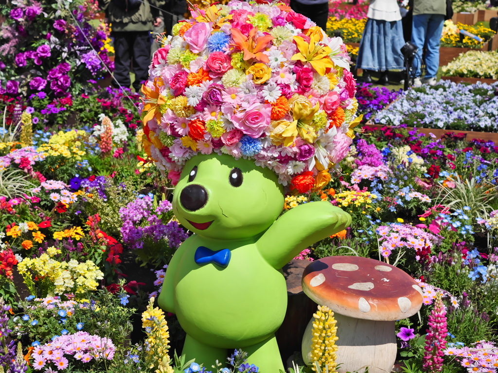 ガーデンペアとお花