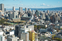 通天閣からの大阪市内風景