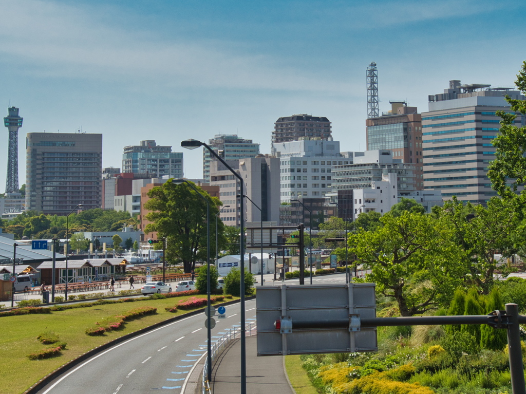 万国橋からの市内風景