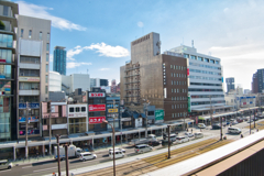 駅前風景(大阪天王寺)