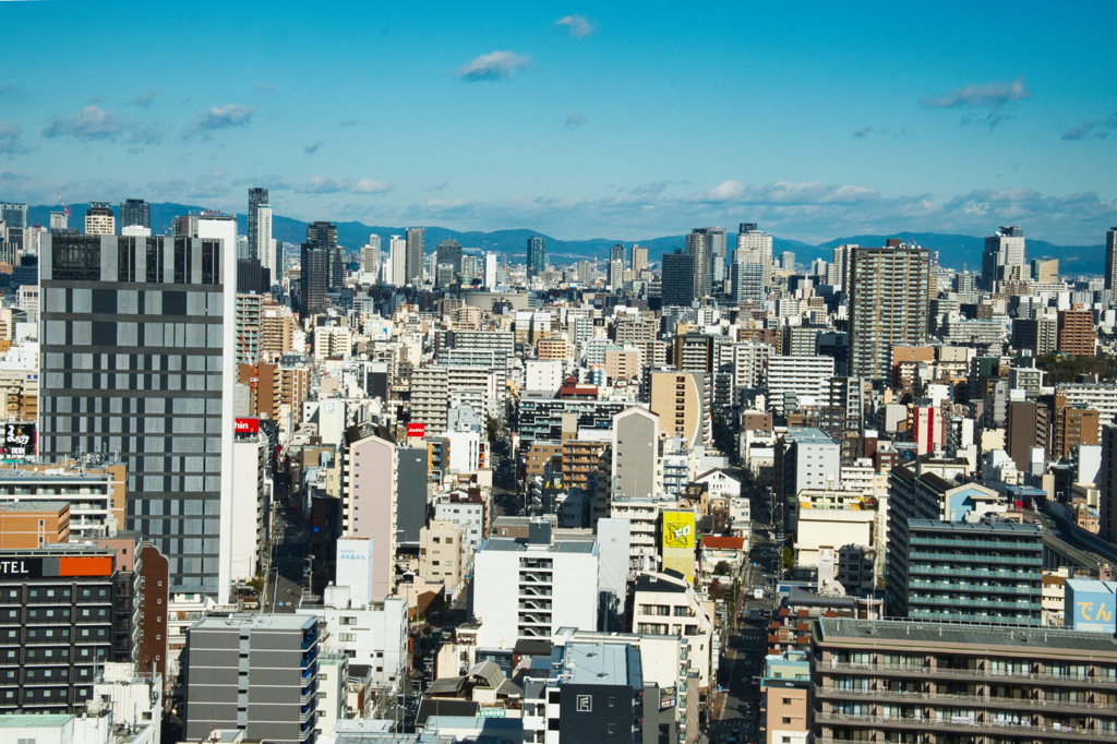 通天閣からの大阪風景