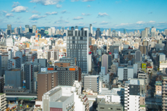 通天閣からの大阪市内風景