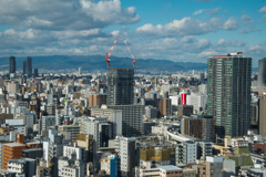 通天閣からの大阪風景