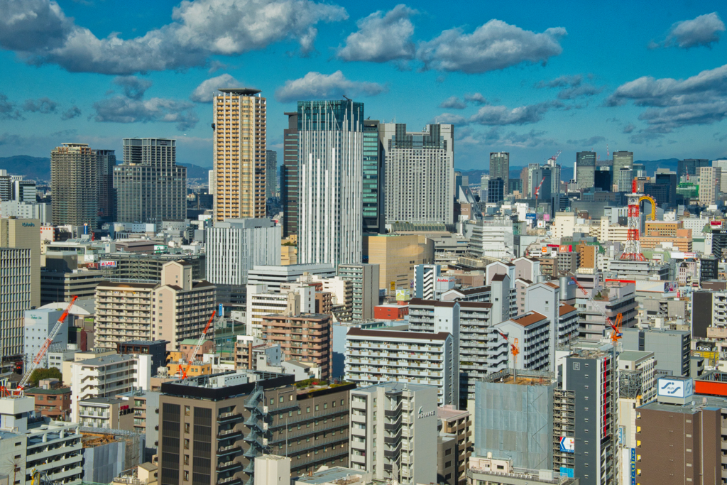 通天閣からの大阪風景