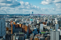 通天閣からの大阪風景