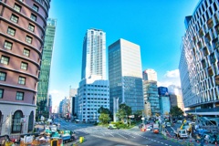 駅前風景「大阪梅田」