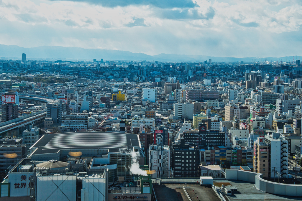通天閣からの大阪風景