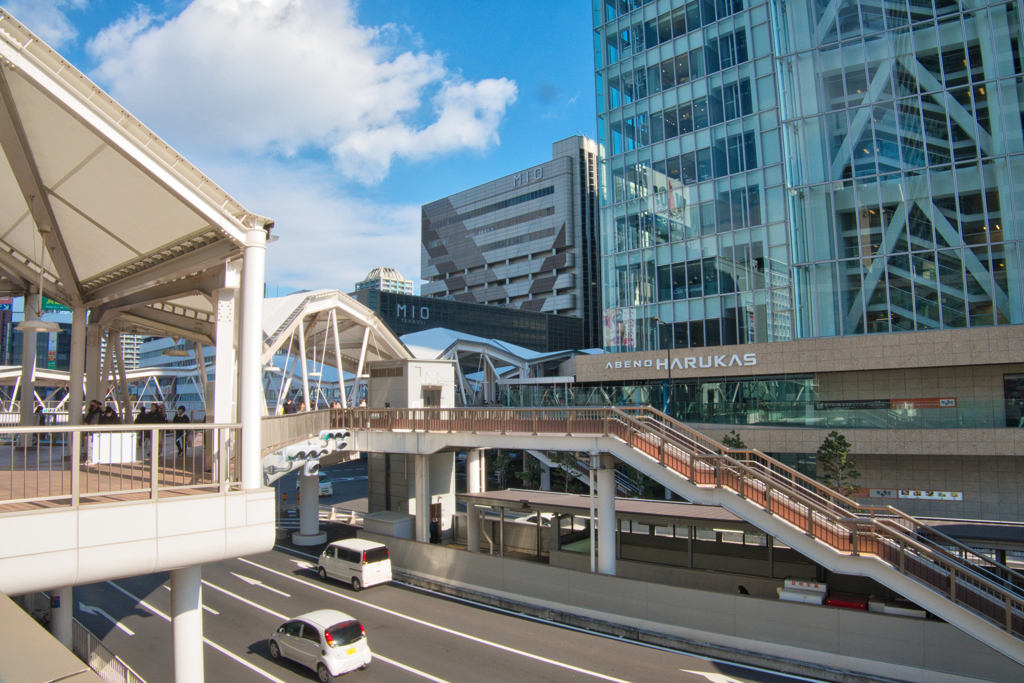 駅前風景(大阪天王寺)