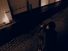 撮影中
