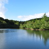 水面も青くなるほどに・・