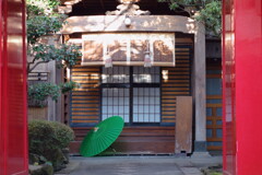 雨上がりの宿坊