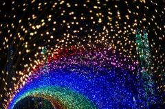 The tunnel of a rainbow