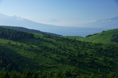 霧ヶ峰から望む富士