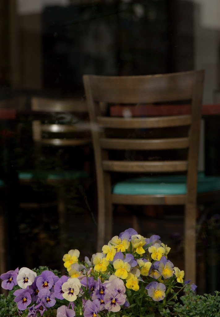 花のあるカフェ