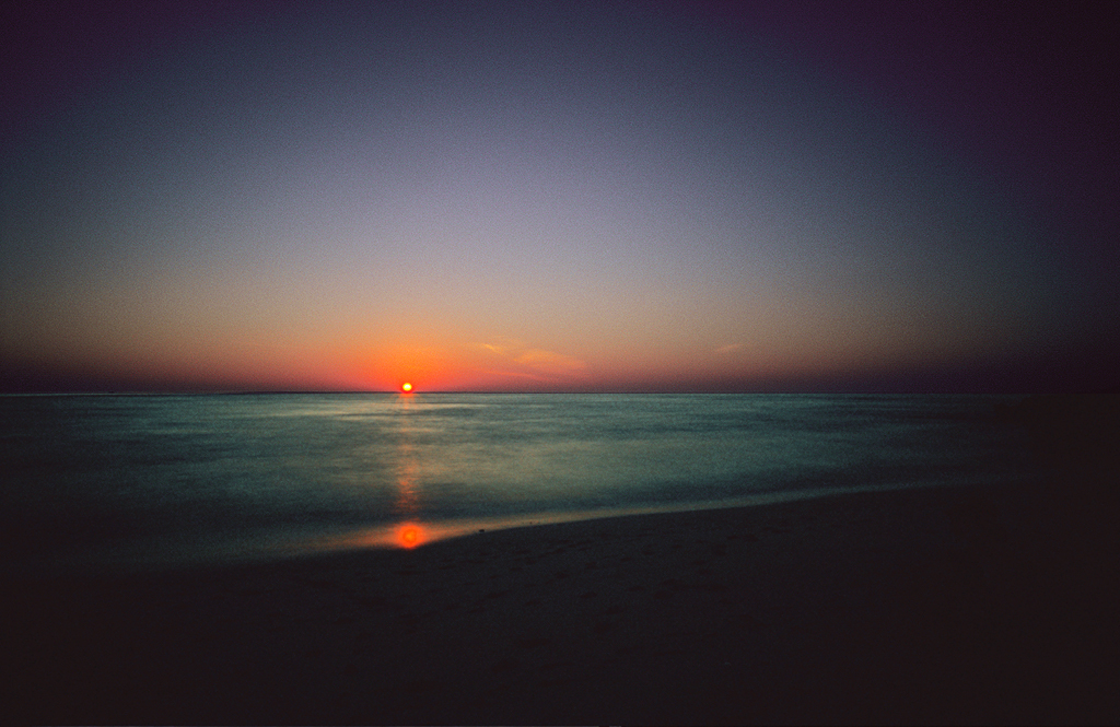 sun set～12月の海