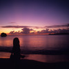 sun set beach