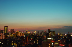 赤色に染まろうとする空