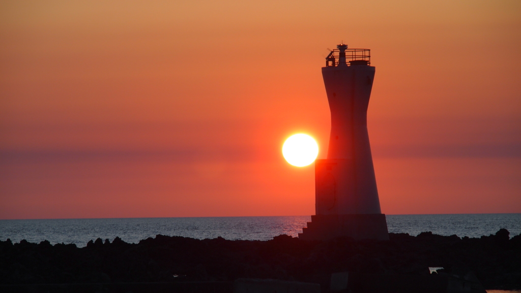佐渡島の夕日２