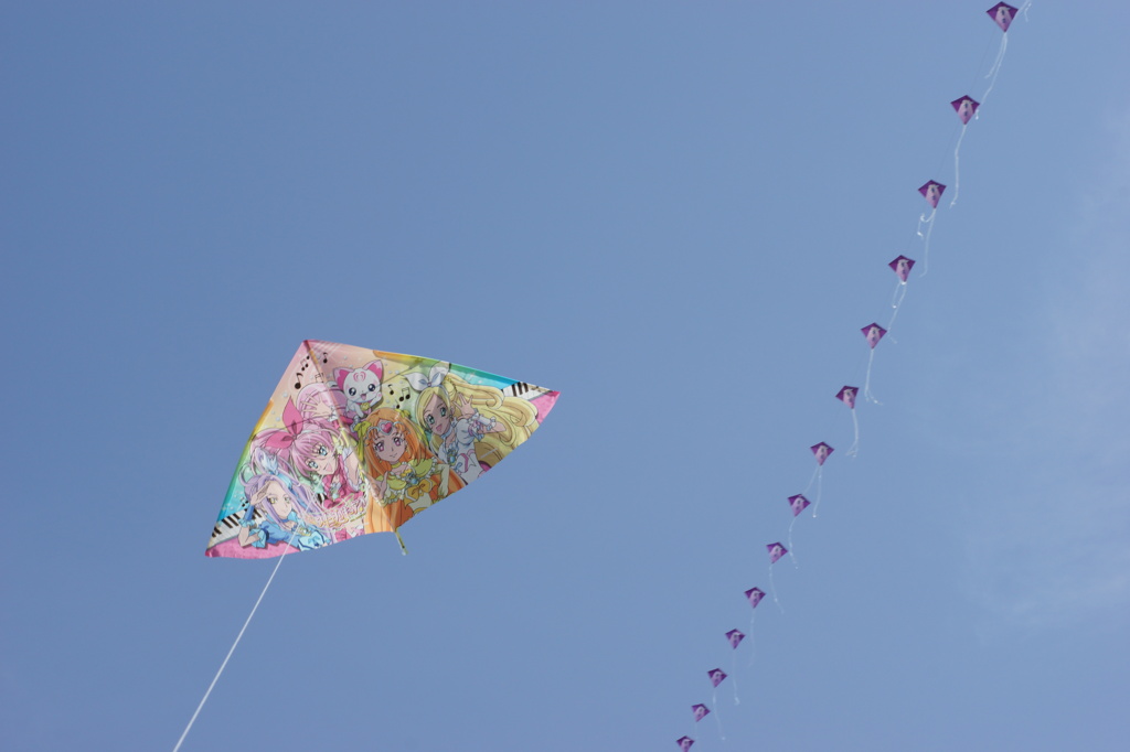 青雲とプリキュア　空に浮かぶ