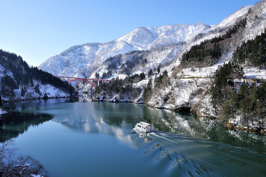 庄川峡　長崎大橋