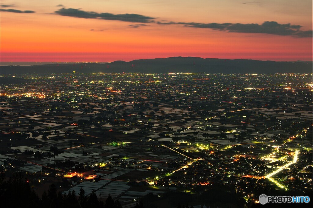 夕焼けの町